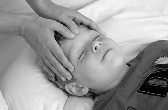 Shiatsu am Jungen